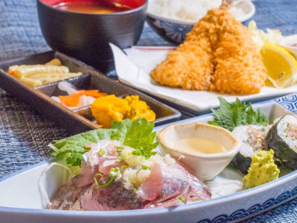 季節限定メニュー アジ三昧御膳 もてなしや 季節限定メニュー アジ三昧御膳 もてなしや